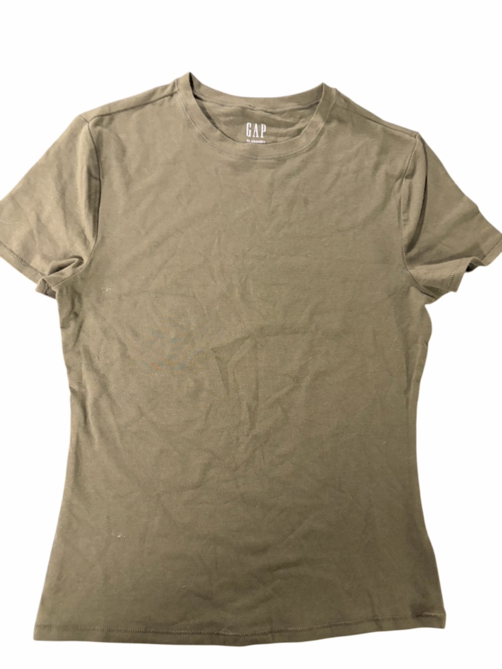 GAP Olive Green Crew Neck Short Sleeve Tee